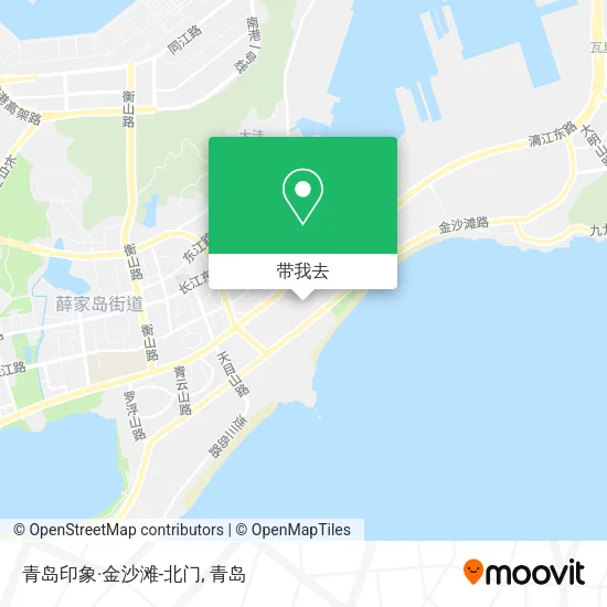 青岛印象·金沙滩-北门地图