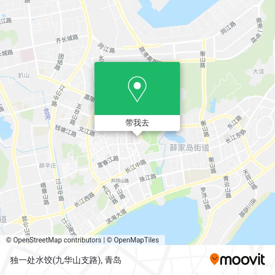 独一处水饺(九华山支路)地图
