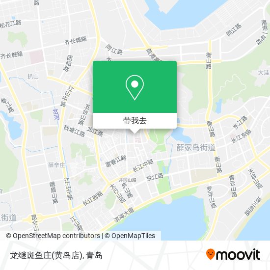 龙继斑鱼庄(黄岛店)地图