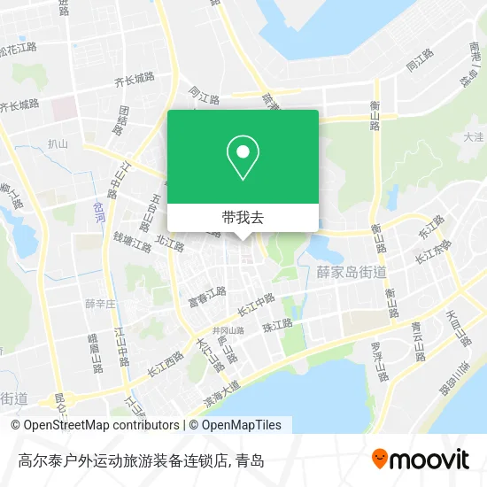 高尔泰户外运动旅游装备连锁店地图