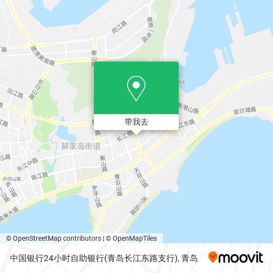 中国银行24小时自助银行(青岛长江东路支行)地图