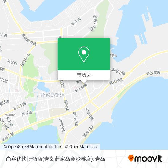 尚客优快捷酒店(青岛薛家岛金沙滩店)地图