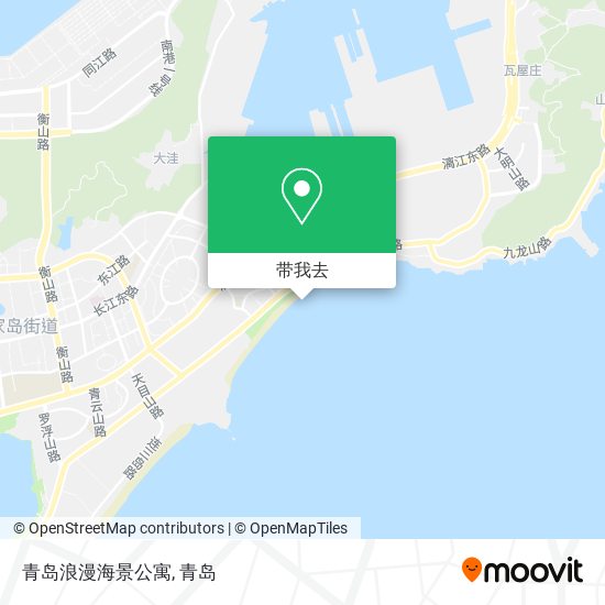 青岛浪漫海景公寓地图
