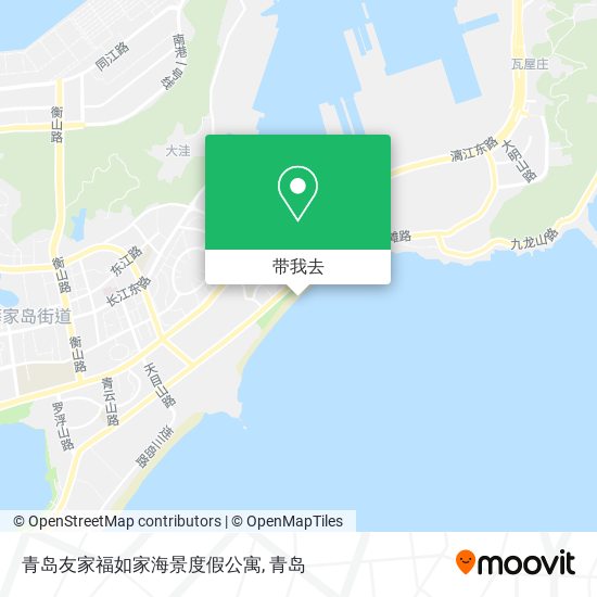 青岛友家福如家海景度假公寓地图