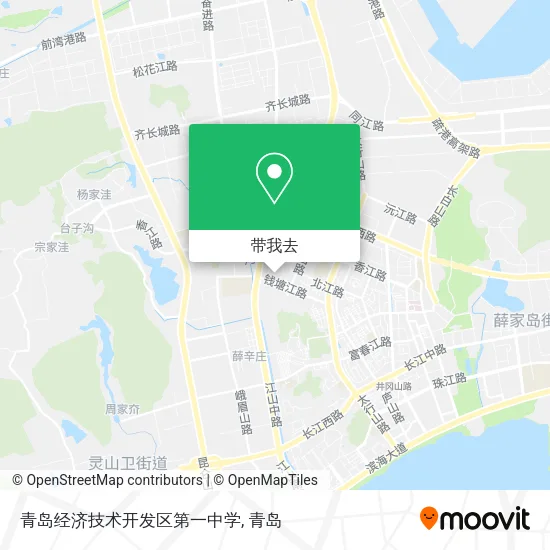 青岛经济技术开发区第一中学地图
