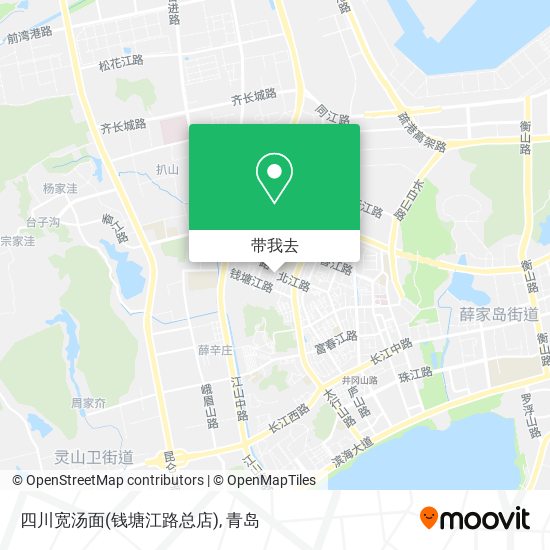 四川宽汤面(钱塘江路总店)地图