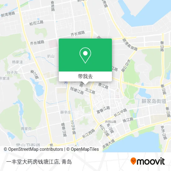 一丰堂大药房钱塘江店地图