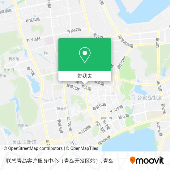 联想青岛客户服务中心（青岛开发区站）地图
