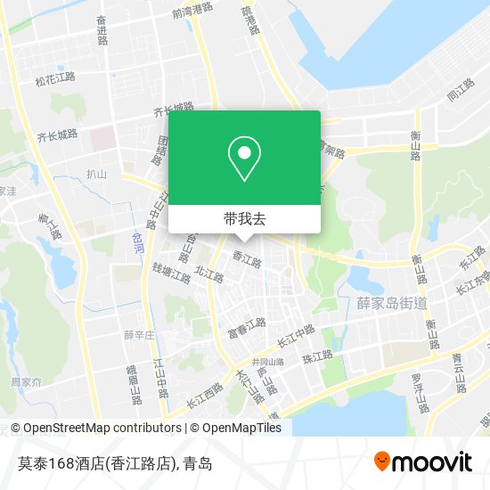 莫泰168酒店(香江路店)地图