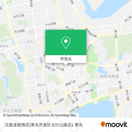 汉庭连锁酒店(青岛开发区太行山路店)地图