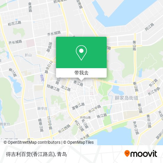 得吉利百货(香江路店)地图