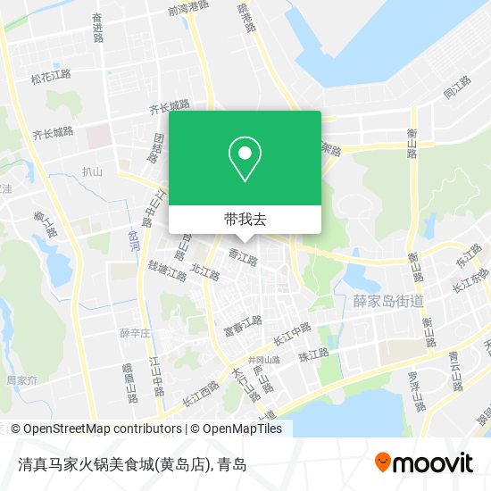 清真马家火锅美食城(黄岛店)地图