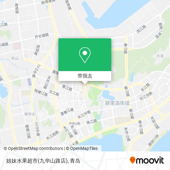 姐妹水果超市(九华山路店)地图