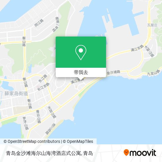 青岛金沙滩海尔山海湾酒店式公寓地图