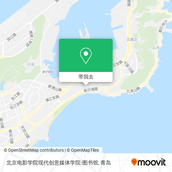 北京电影学院现代创意媒体学院-图书馆地图