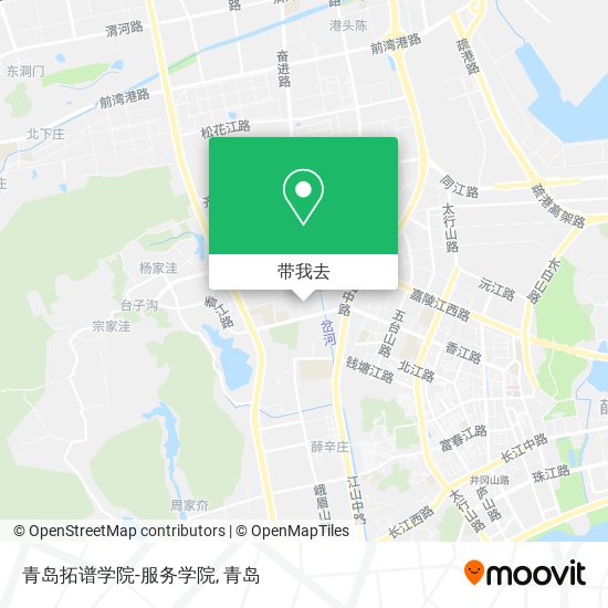 青岛拓谱学院-服务学院地图