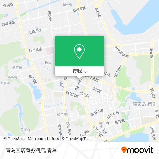 青岛宜居商务酒店地图