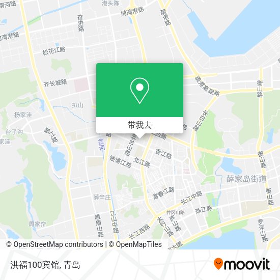 洪福100宾馆地图