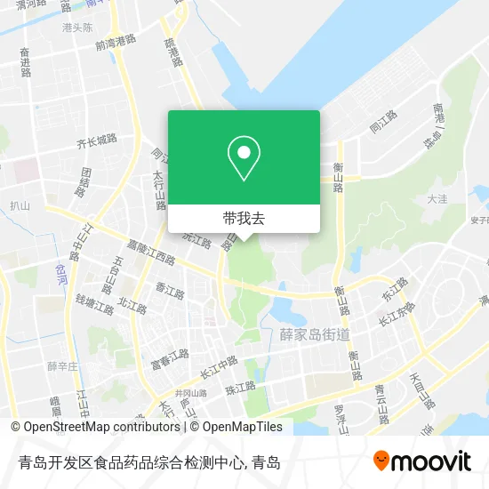 青岛开发区食品药品综合检测中心地图