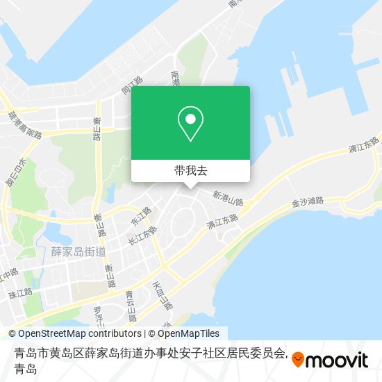 青岛市黄岛区薛家岛街道办事处安子社区居民委员会地图