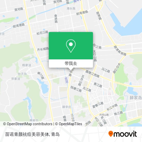 苗谣青颜祛痘美容美体地图