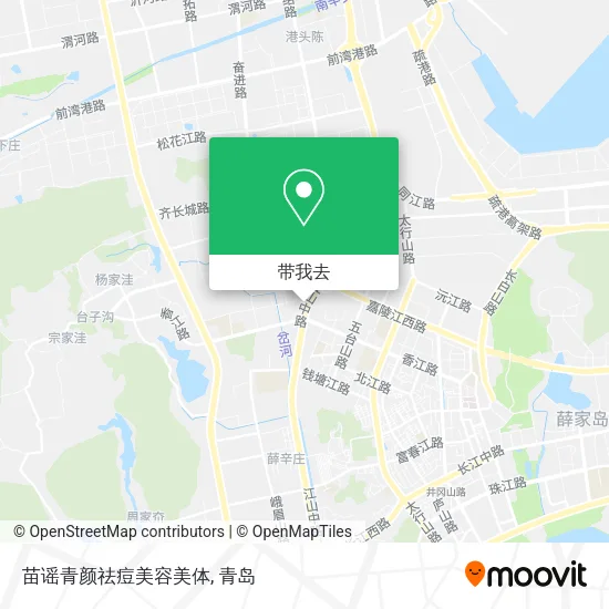 苗谣青颜祛痘美容美体地图