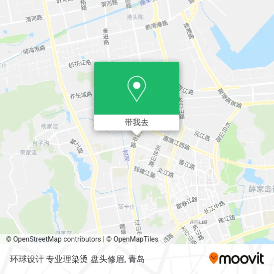 环球设计 专业理染烫 盘头修眉地图
