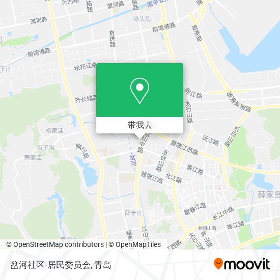 岔河社区-居民委员会地图