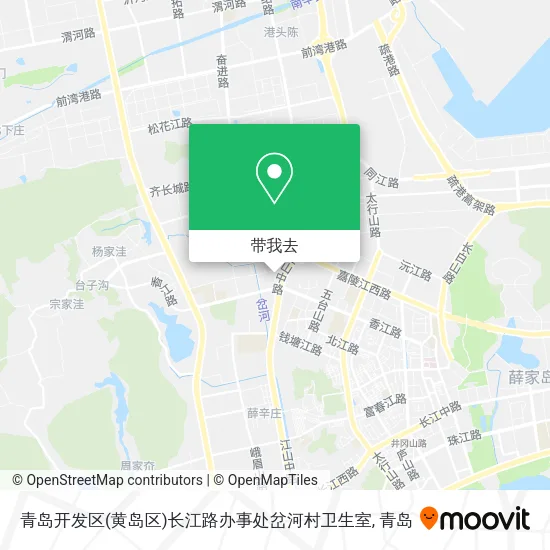 青岛开发区(黄岛区)长江路办事处岔河村卫生室地图