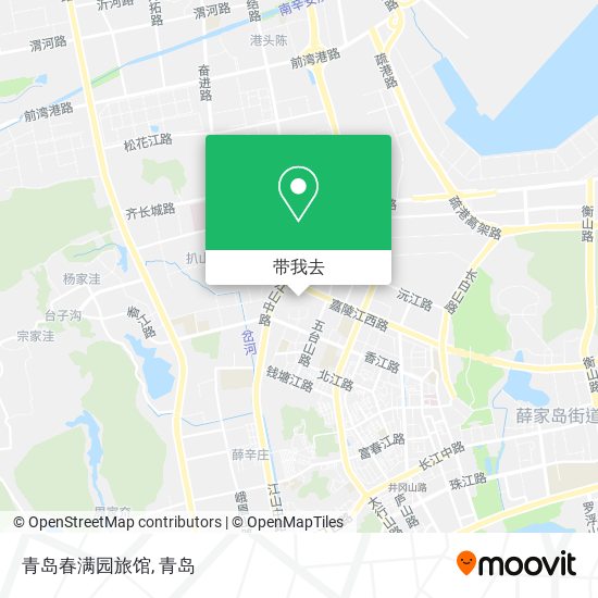 青岛春满园旅馆地图