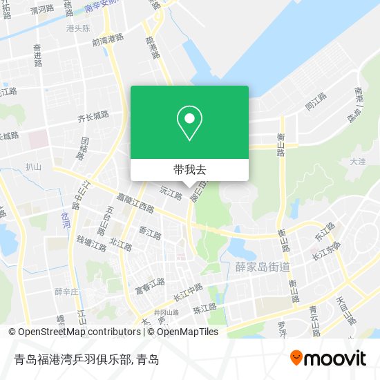 青岛福港湾乒羽俱乐部地图