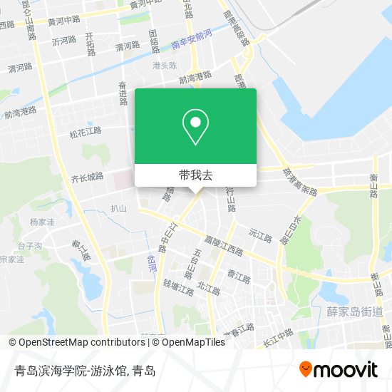 青岛滨海学院-游泳馆地图