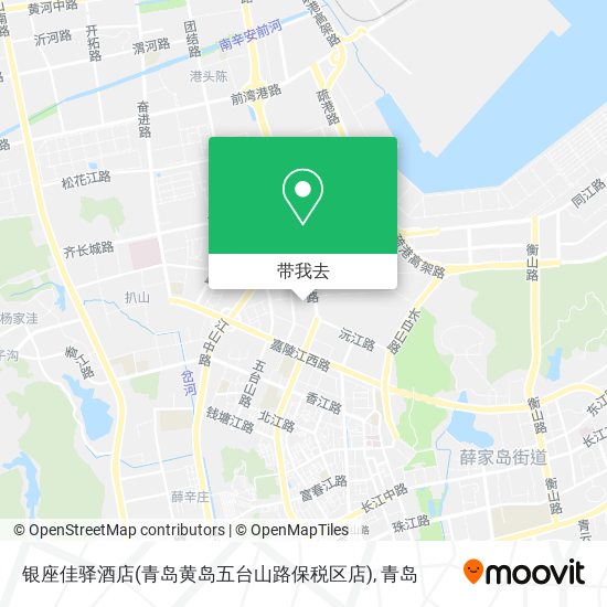 银座佳驿酒店(青岛黄岛五台山路保税区店)地图