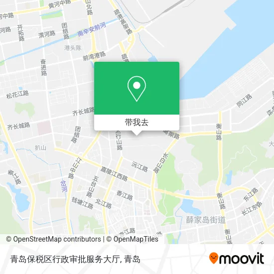 青岛保税区行政审批服务大厅地图