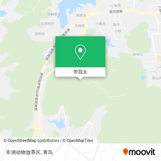 非洲动物放养区地图
