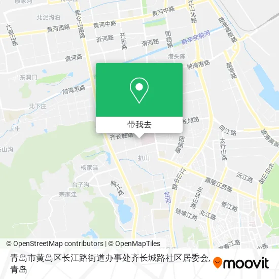 青岛市黄岛区长江路街道办事处齐长城路社区居委会地图