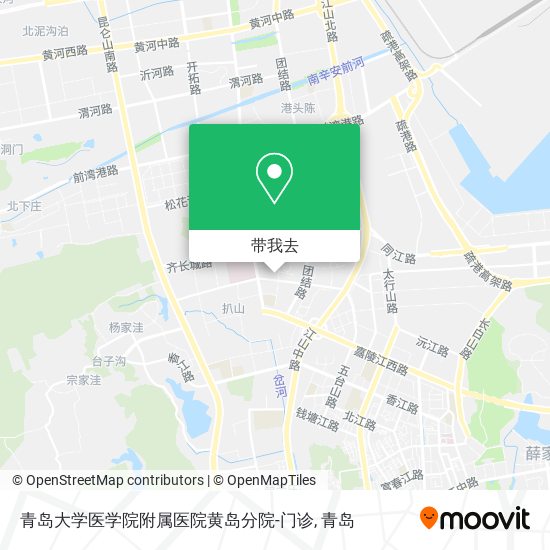 青岛大学医学院附属医院黄岛分院-门诊地图