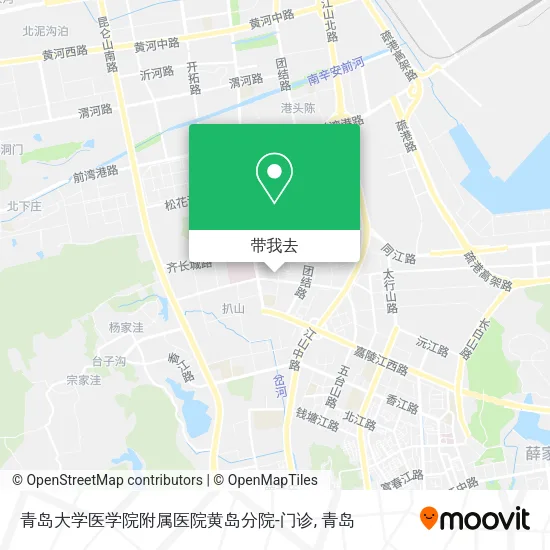 青岛大学医学院附属医院黄岛分院-门诊地图