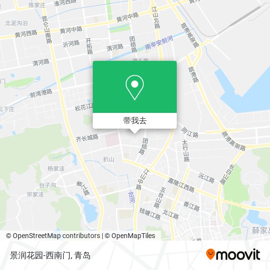 景润花园-西南门地图