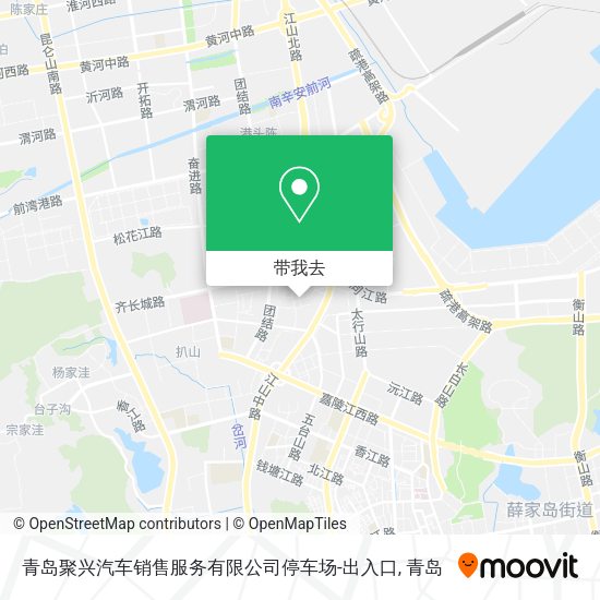 青岛聚兴汽车销售服务有限公司停车场-出入口地图