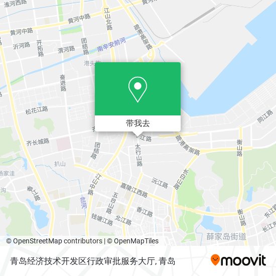 青岛经济技术开发区行政审批服务大厅地图