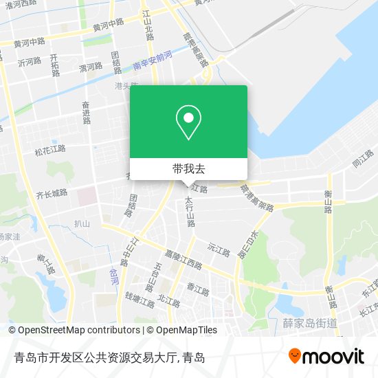 青岛市开发区公共资源交易大厅地图
