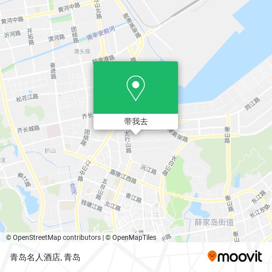 青岛名人酒店地图