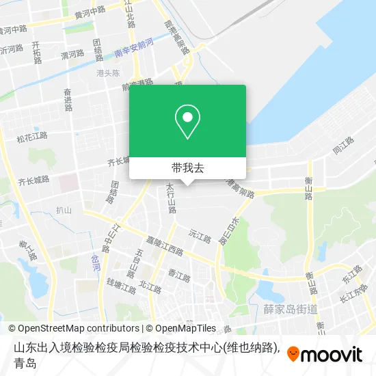 山东出入境检验检疫局检验检疫技术中心(维也纳路)地图