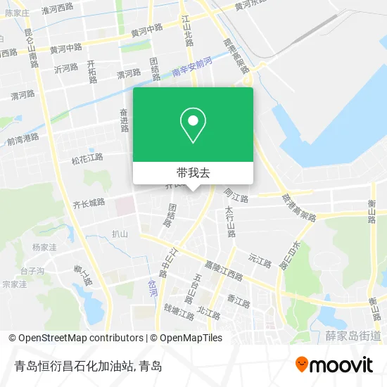 青岛恒衍昌石化加油站地图