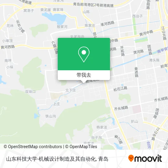 山东科技大学-机械设计制造及其自动化地图