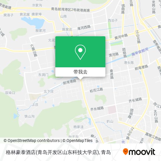格林豪泰酒店(青岛开发区山东科技大学店)地图