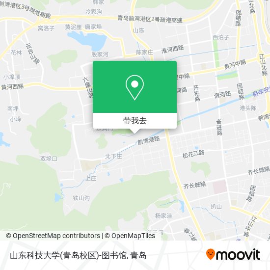 山东科技大学(青岛校区)-图书馆地图