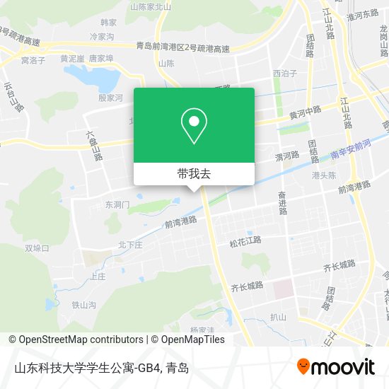 山东科技大学学生公寓-GB4地图