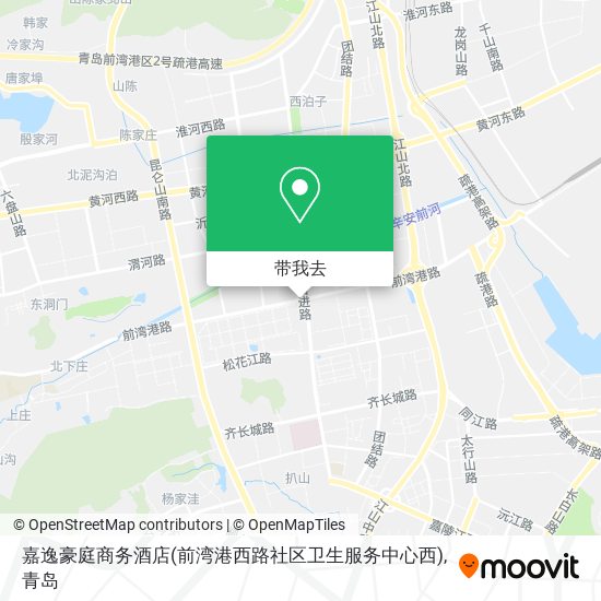 嘉逸豪庭商务酒店(前湾港西路社区卫生服务中心西)地图